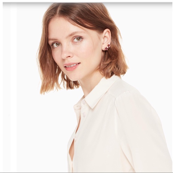 ♠️ Kate Spade Berry Multi Cluster Pave Earrings - Picture 5 of 5